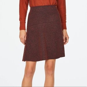 LOFT NWT chevron flippy skirt